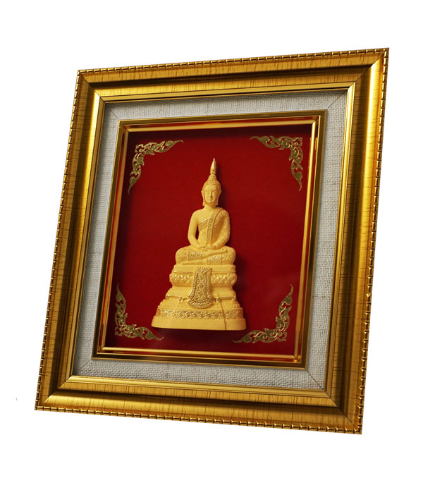 กรอบเรียบรูปพระแก้วมรกตฤดูฝน