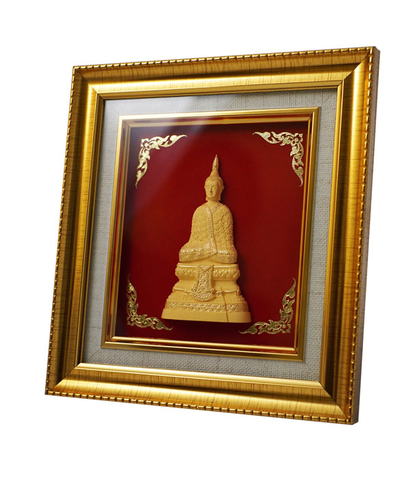 กรอบเรียบรูปพระแก้วมรกตฤดูหนาว